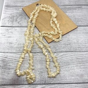 Artisan MOP infinity coastal statement necklace